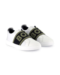 Sneakers avec logo en coton - Blanc