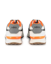 Sneakers with leather logo - Black