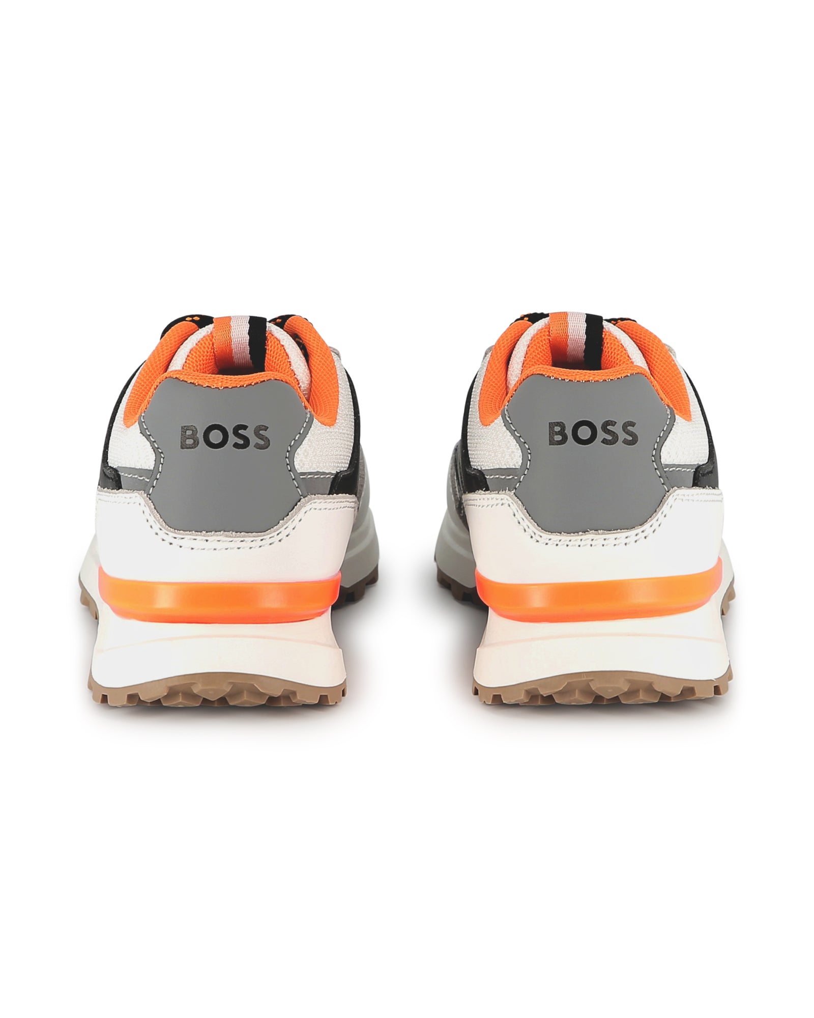 Sneakers with leather logo - Black