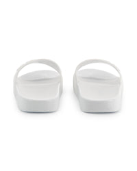 Mules with logo - White