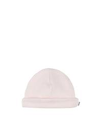 Bonnet avec logo en coton - Baby Pink
