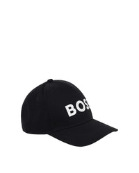 Casquette avec logo en coton - Black