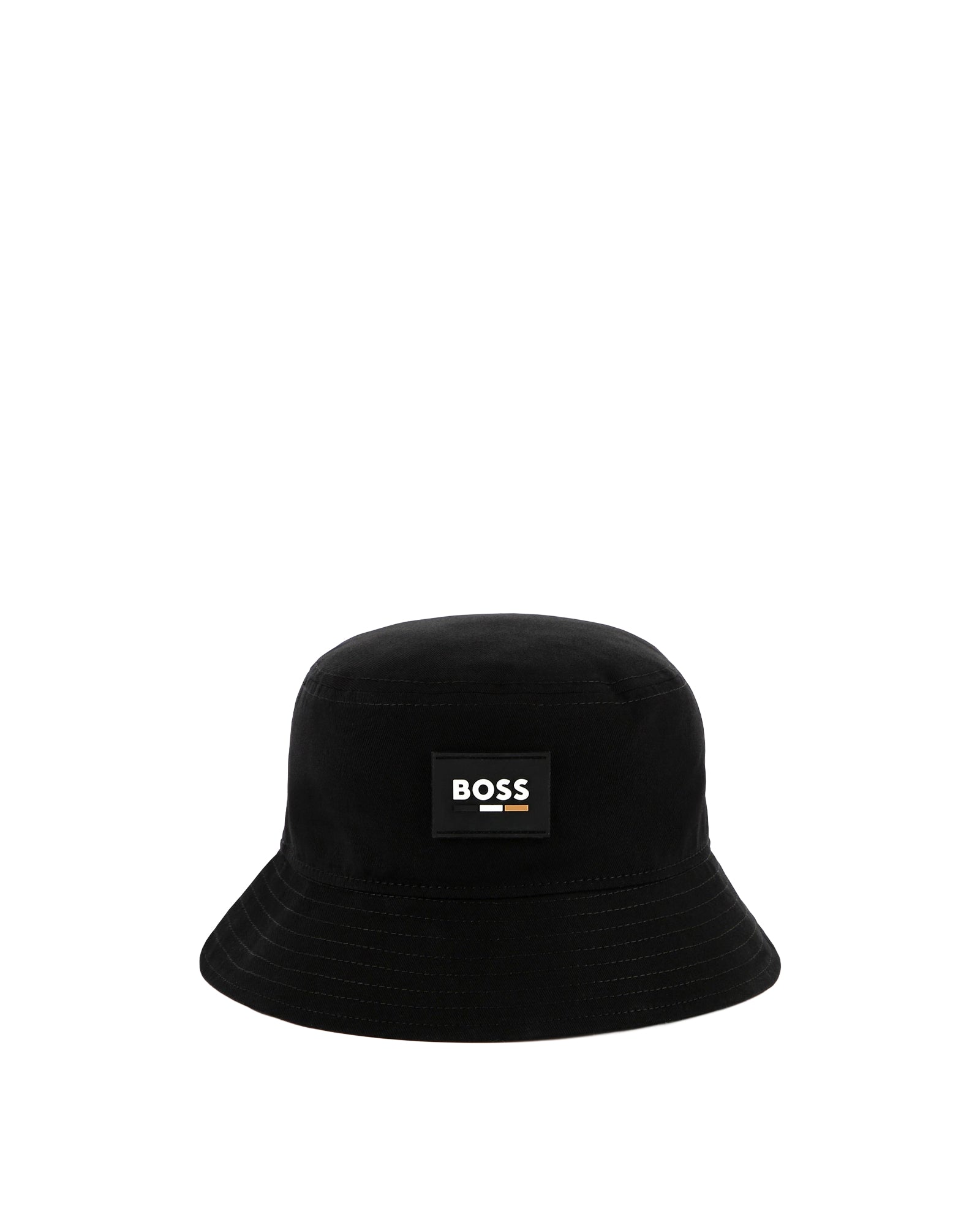 Bob avec logo en coton - Black