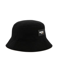 Bob avec logo en coton - Black