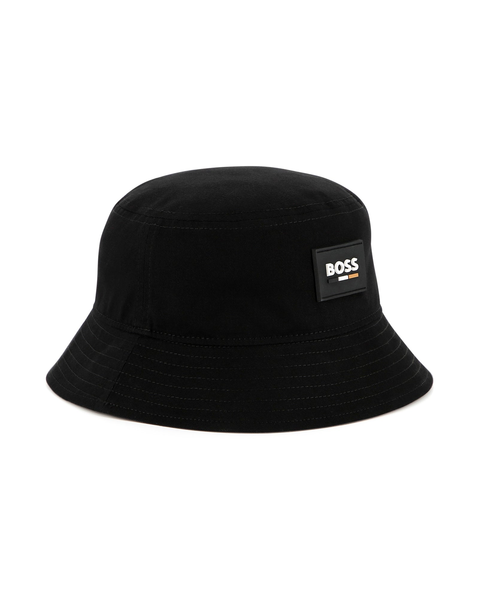 Bob avec logo en coton - Black