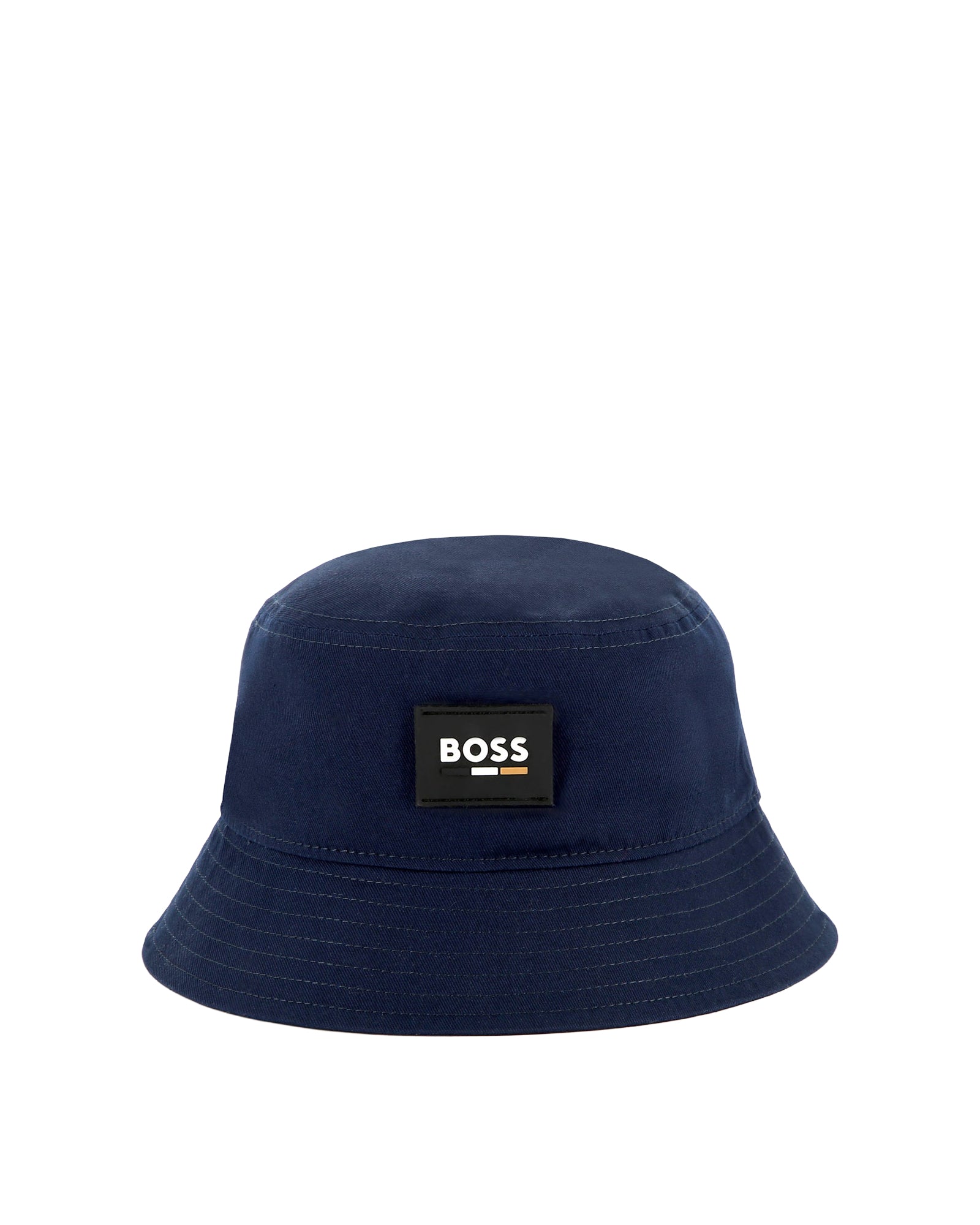 Bob avec logo en coton - Bleu Cargo