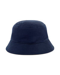 Bob avec logo en coton - Bleu Cargo