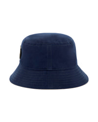 Bob avec logo en coton - Bleu Cargo