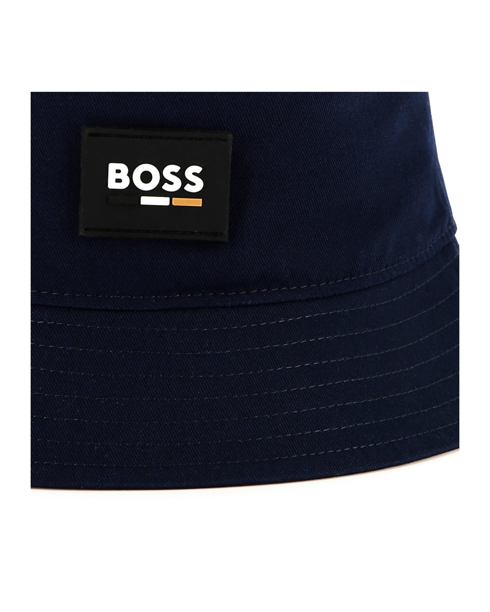 Bob avec logo en coton - Bleu Cargo