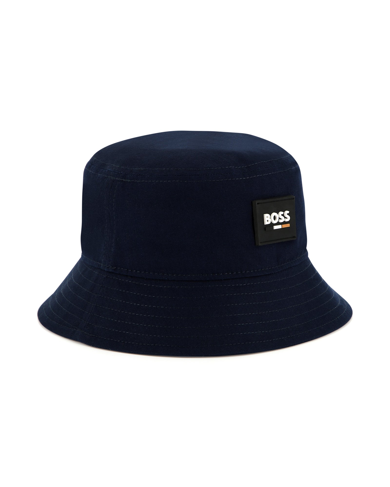 Bob avec logo en coton - Bleu Cargo