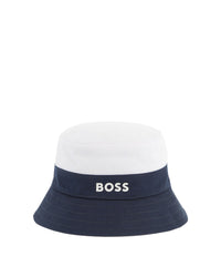 Cotton logo reversible bobble - Persian Blue