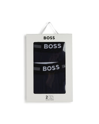 Lot de 2 boxers avec logo en coton - Bleu Cargo