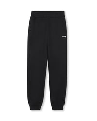 Cotton logo jogging trousers - Black