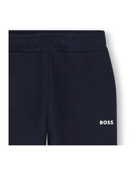 Pantalon jogging avec logo en coton - Bleu Cargo