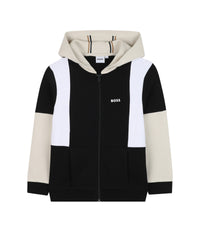 Cardigan jogging avec logo en coton - Black