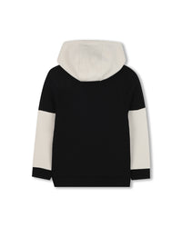 Cardigan jogging avec logo en coton - Black