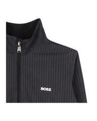 Cardigan with logo - Black