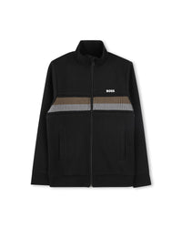 Ensemble cardigan pantalon avec logo en coton - Black