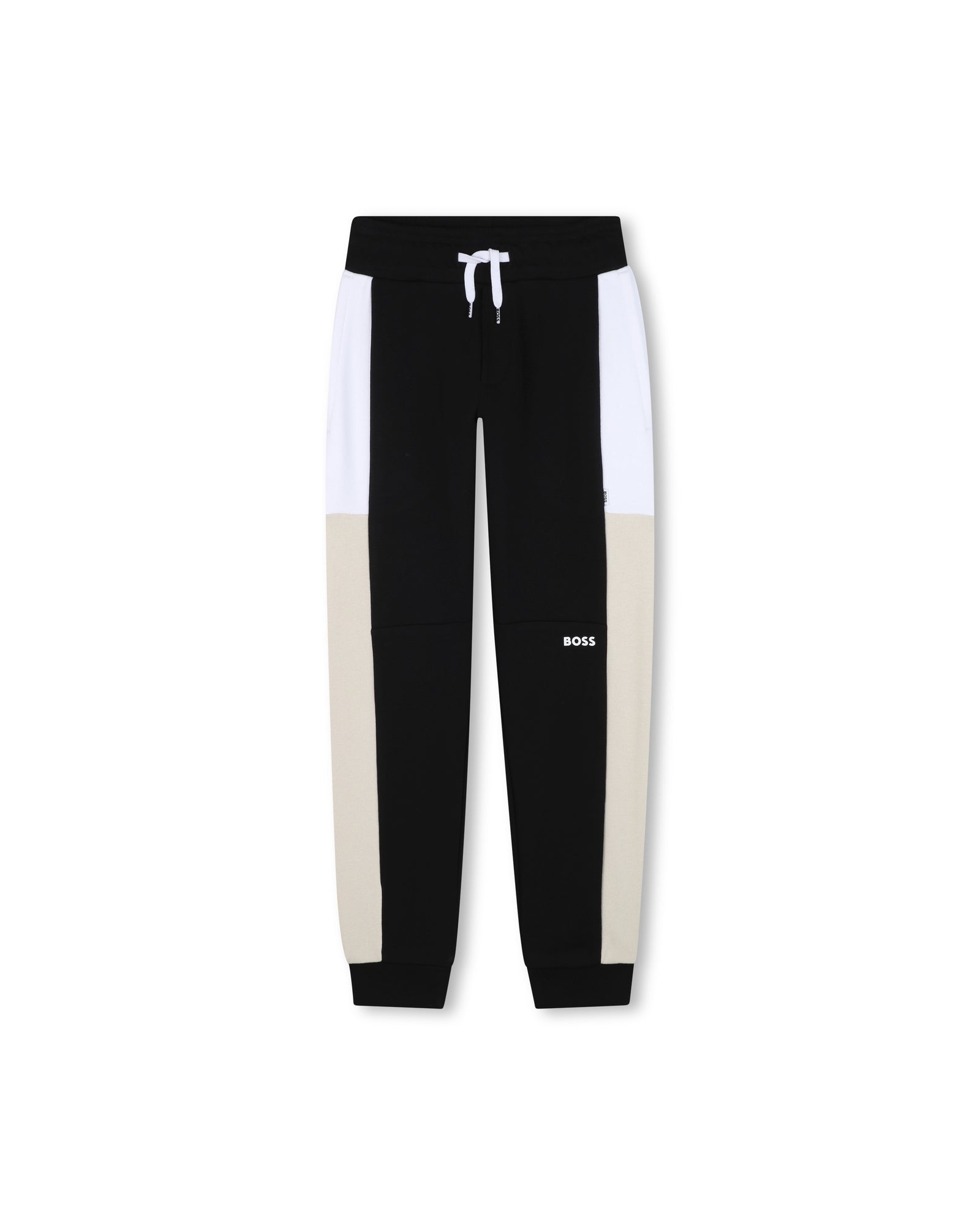 Cardigan and trouser set with cotton logo - Black