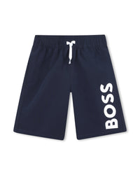 Short de bain en velours - Bleu Cargo