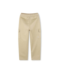 Cotton logo trousers - Sand