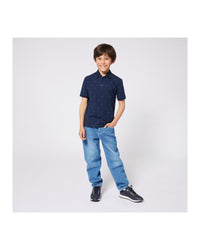 Denim logo trousers - Denim Blue