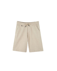 Bermuda avec logo en lin - Sand