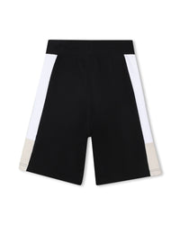 Bermuda avec logo en coton - Black