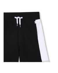Bermuda avec logo en coton - Black