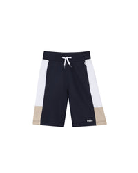 Bermuda avec logo en coton - Bleu Cargo