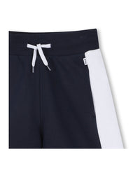 Bermuda avec logo en coton - Bleu Cargo