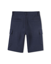 Bermuda en piqué - Bleu Cargo
