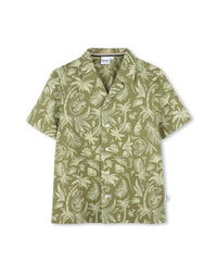 Short-sleeved shirt with cotton logo - Laurier