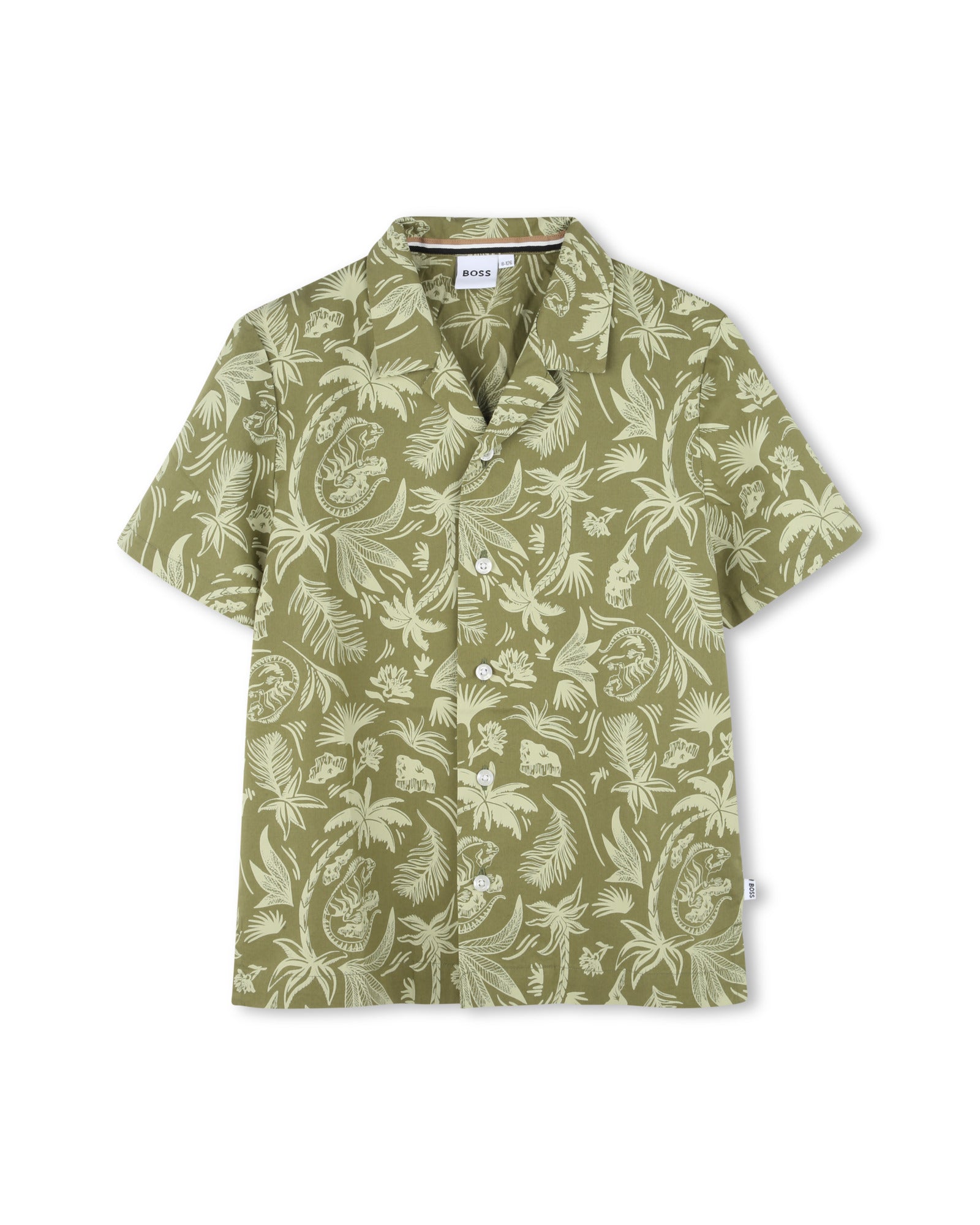 Short-sleeved shirt with cotton logo - Laurier