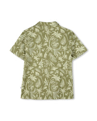 Short-sleeved shirt with cotton logo - Laurier