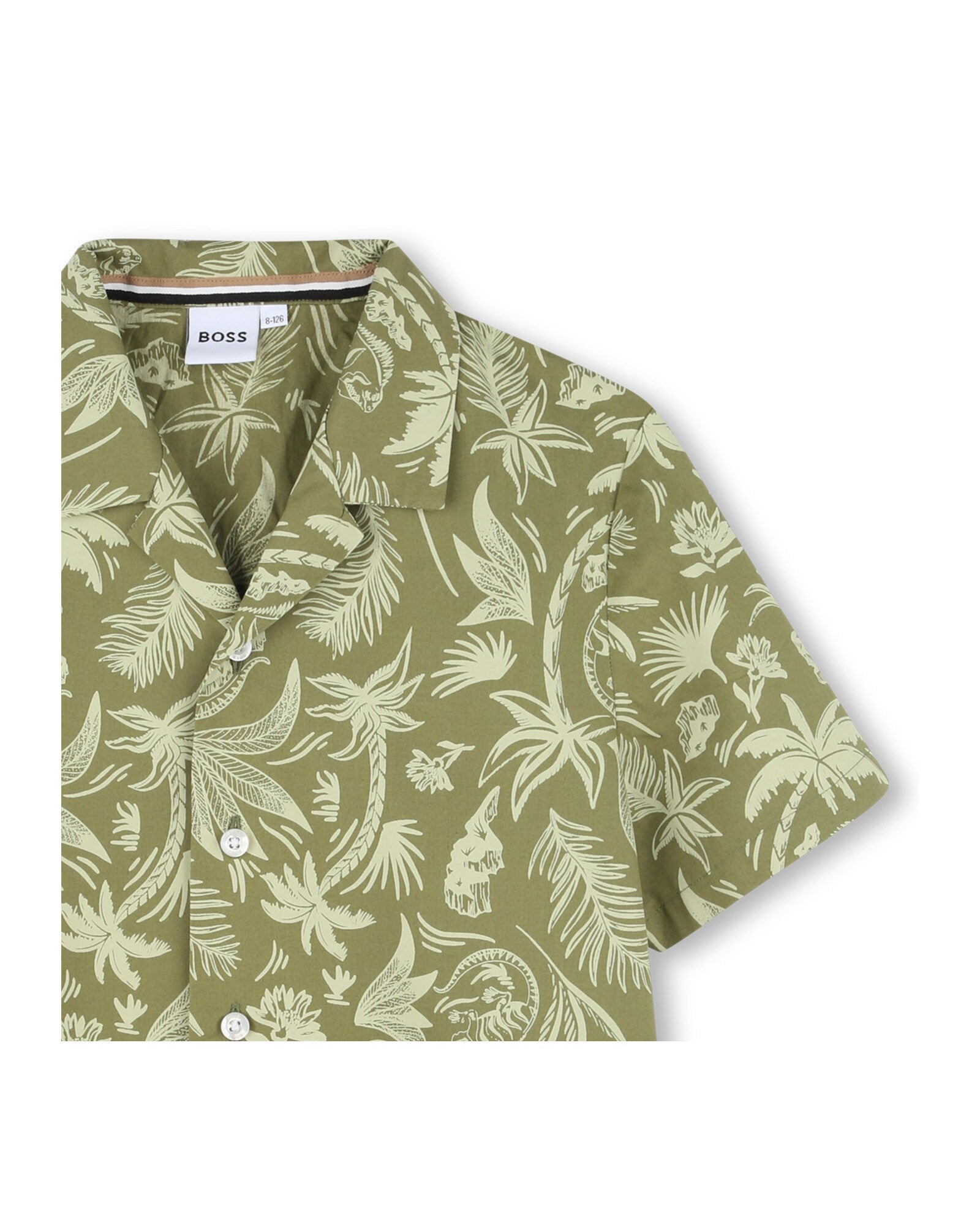 Short-sleeved shirt with cotton logo - Laurier