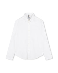 Chemise manches longues avec logo en coton - Blanc