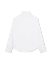 Chemise manches longues avec logo en coton - Blanc