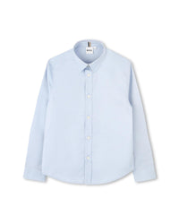 Long-sleeved shirt with cotton logo - Faded Blue