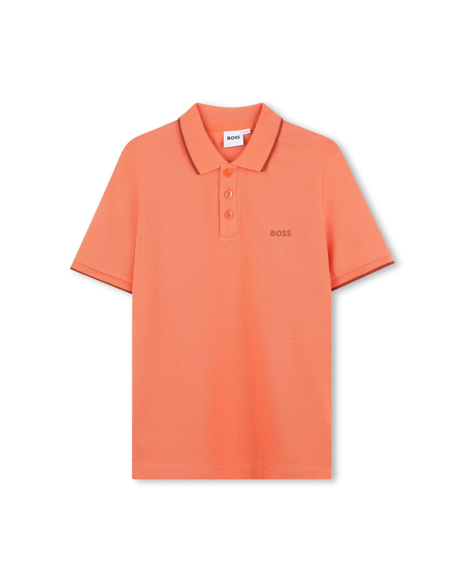 Polo manches courtes avec logo en coton - Mangue