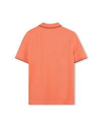 Polo manches courtes avec logo en coton - Mangue