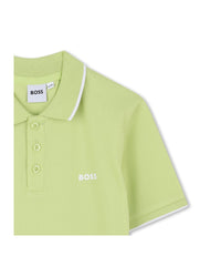Polo manches courtes avec logo en coton - Apple