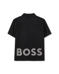 Polo manches courtes en coton - Black