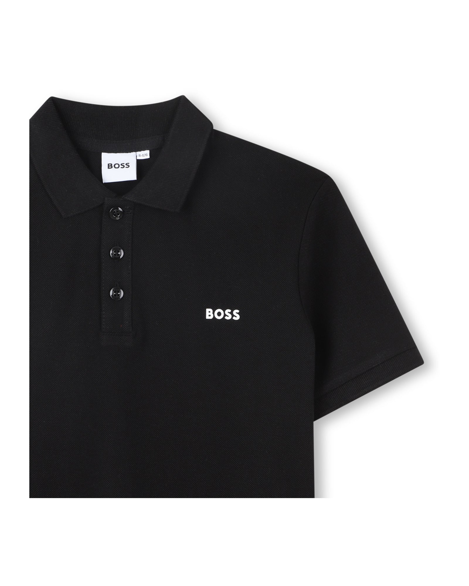 Polo manches courtes en coton - Black