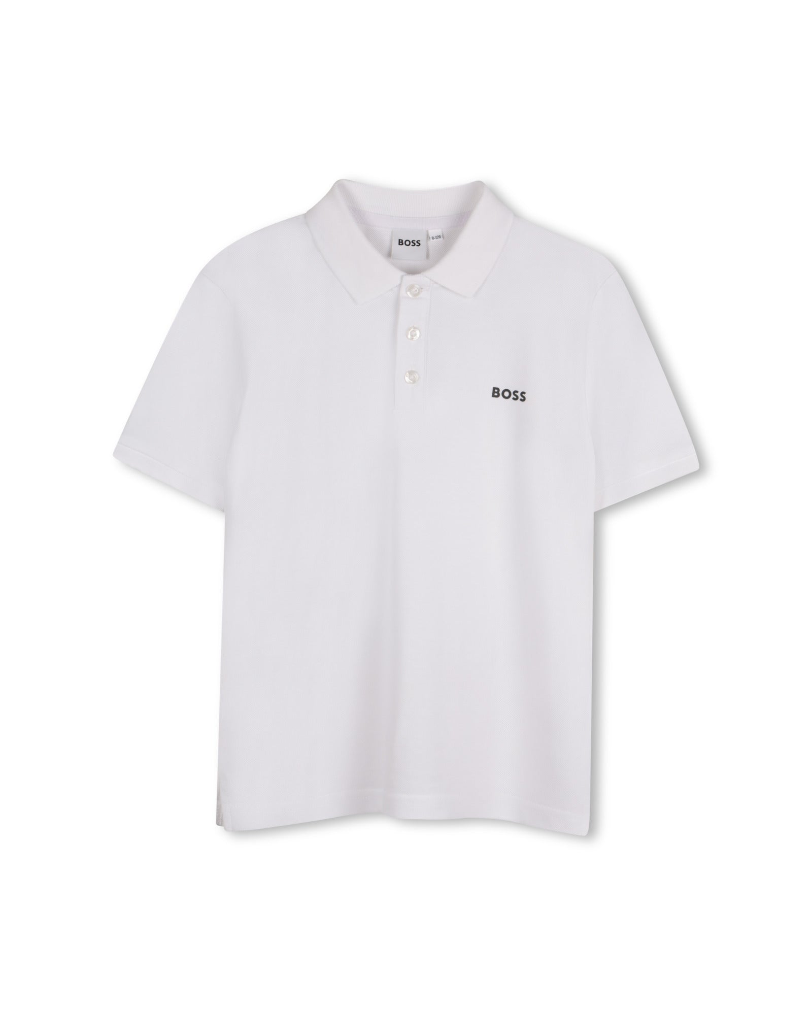 Polo manches courtes en coton - Blanc