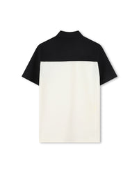 Polo manches courtes avec logo en coton - Vanille