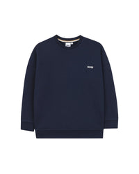 Sweatshirt avec logo en coton - Bleu Cargo