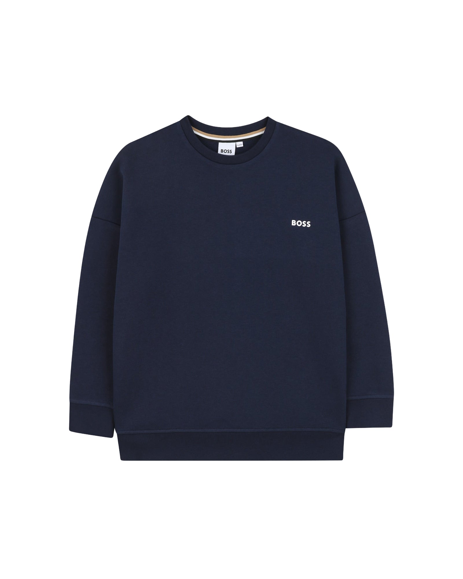 Sweatshirt avec logo en coton - Bleu Cargo