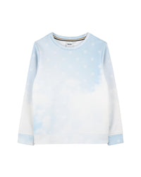 Sweatshirt avec logo en coton - Persian Blue