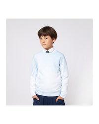Sweatshirt with cotton logo - Persian Blue